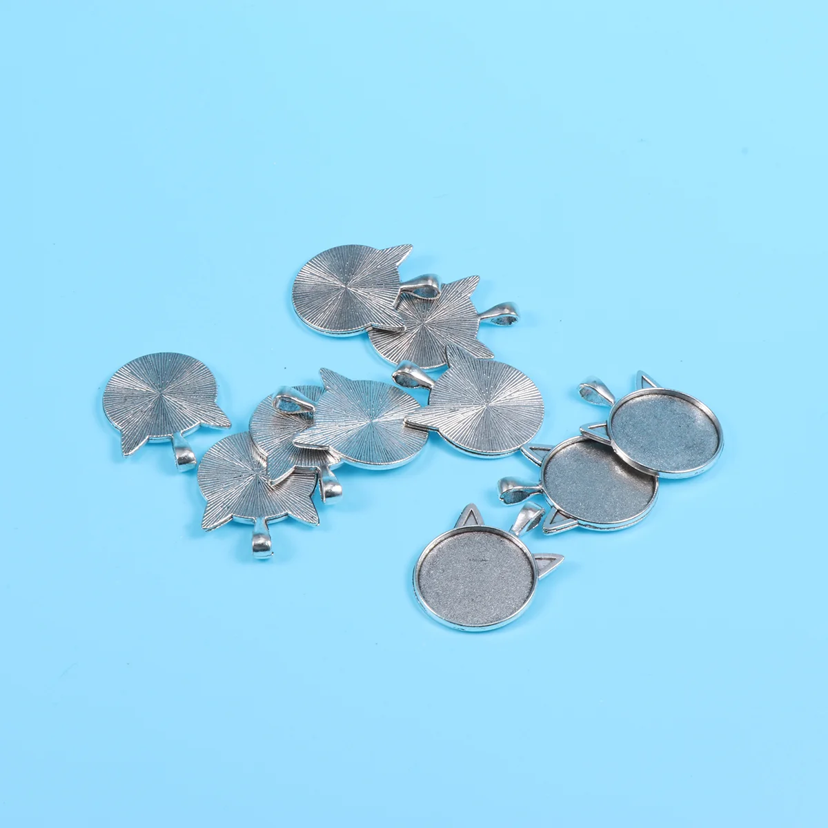 

Pendant Trays Photo Setting Tray Cabochons Accessory for Crafting Making Charms Pendant Base