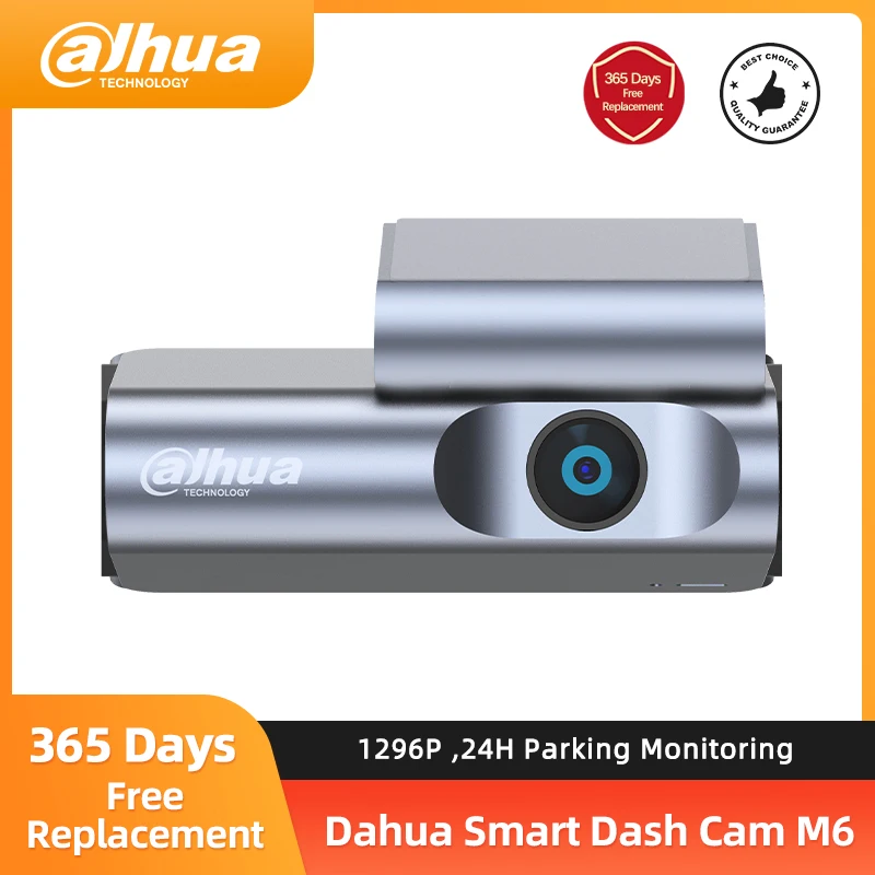 Видеорегистратор Dahua M6, 1296P, Wi-Fi, угол поворота 139 °