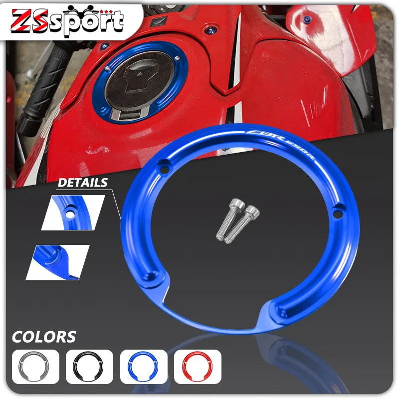 

For HONDA CBR650R/ABS 2019-2021 2022 2023 Motorcycle Accessories CNC Fuel Tank Oil Cap Decorative Ring Cover Protector cbr650r