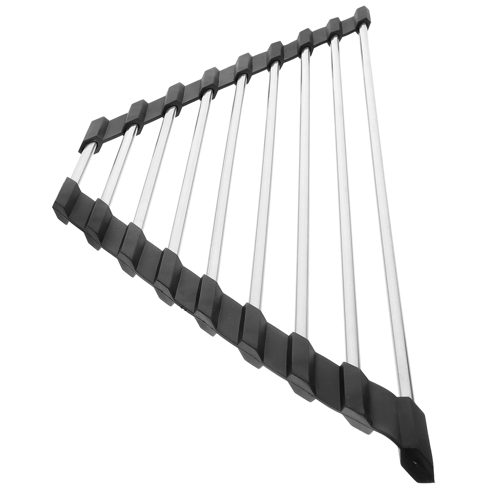 

Sink Basket Rack Storage Draining Kitchen Holder Triangular Drain Stainless Steel