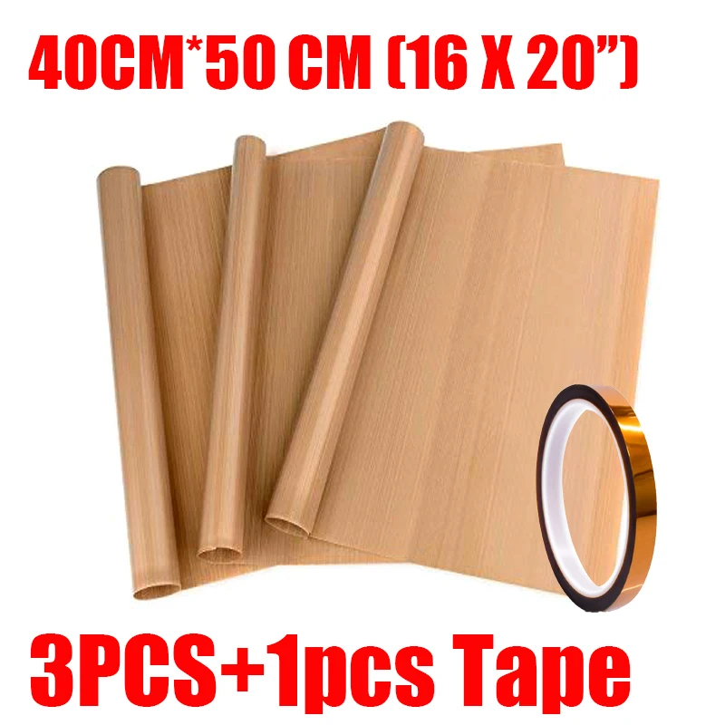 

3 шт. антипригарные листы из ПТФЭ для термопресса