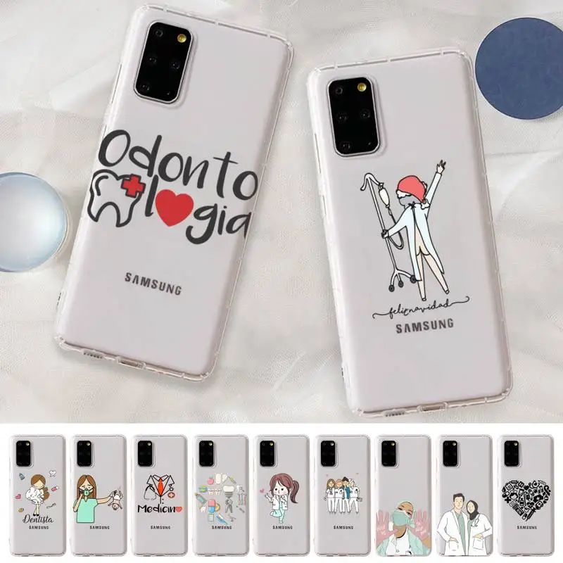 

Medicine Nurse Doctor Dentist Phone Case For Samsung A 10 20 30 50s 70 51 52 71 4g 12 31 21 31 S 20 21 plus Ultra