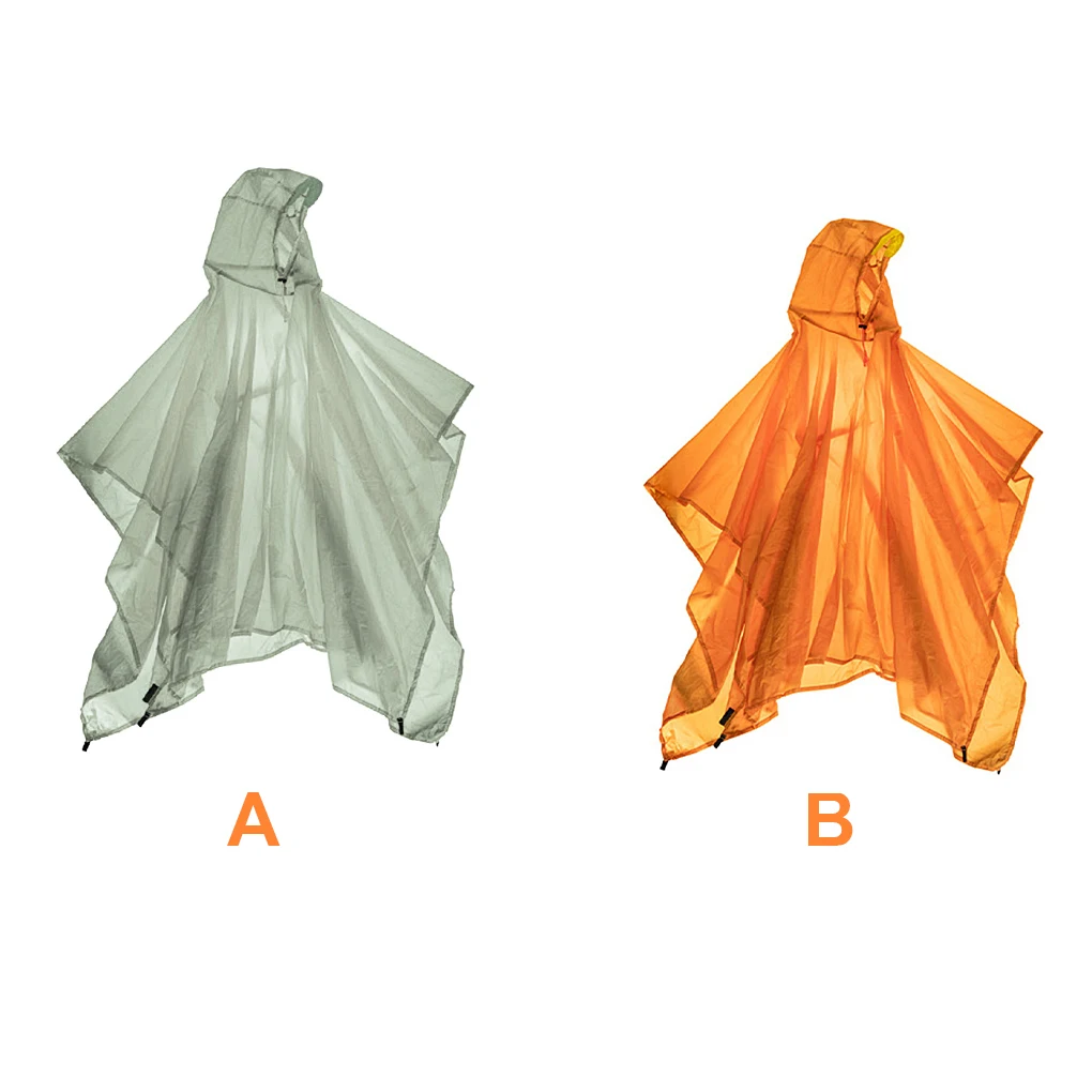 

Portable Rain Coat Fahion Ponchos Sunproof Silicone Camping Gifts for Women