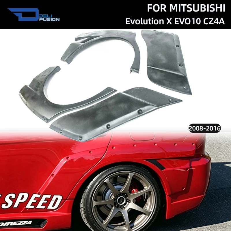 Фото Для Mitsubishi Evolution X EVO10 CZ4A 2008-2016 годов: задние вентилируемые крылья в стиле CS, комплекты кузовных деталей и аксессуары №1