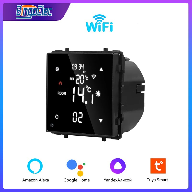 

Bingoelec Smart WiFi Thermostat Module for Electric Floor Heating Water Boiler Temperature Remote Controller Alexa Google Home