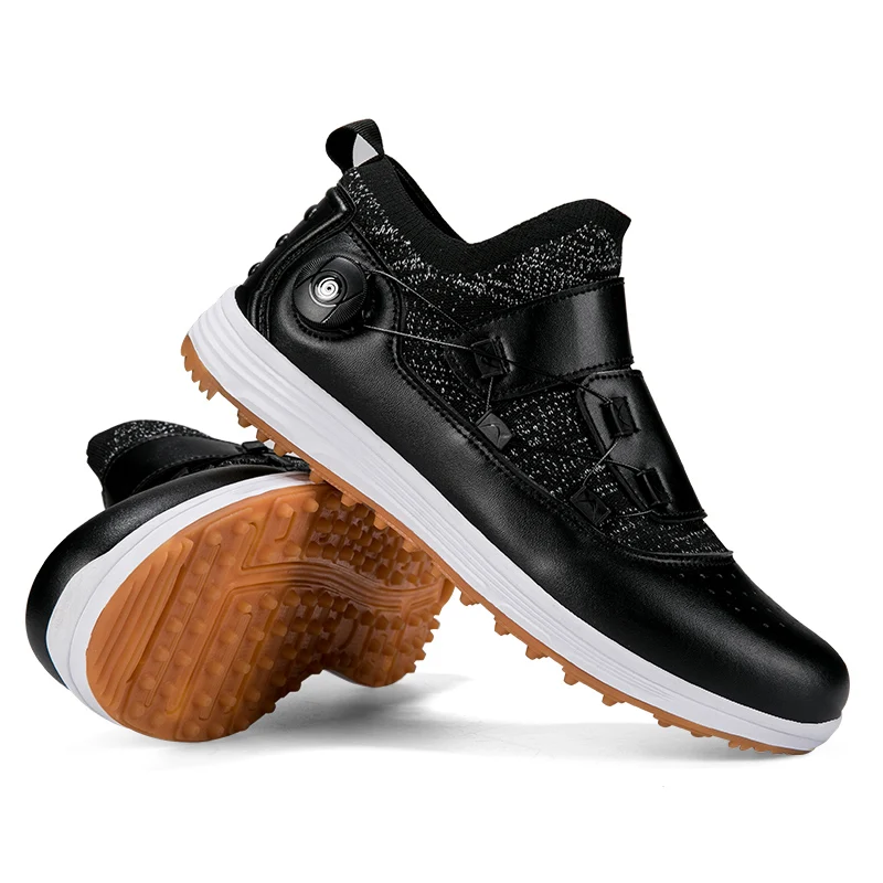 New Men's/women's Golf Shoes Professional Golf Shoelaces Lawn Shoes Large Leather Handcrafted Shoes Sizes 36-46