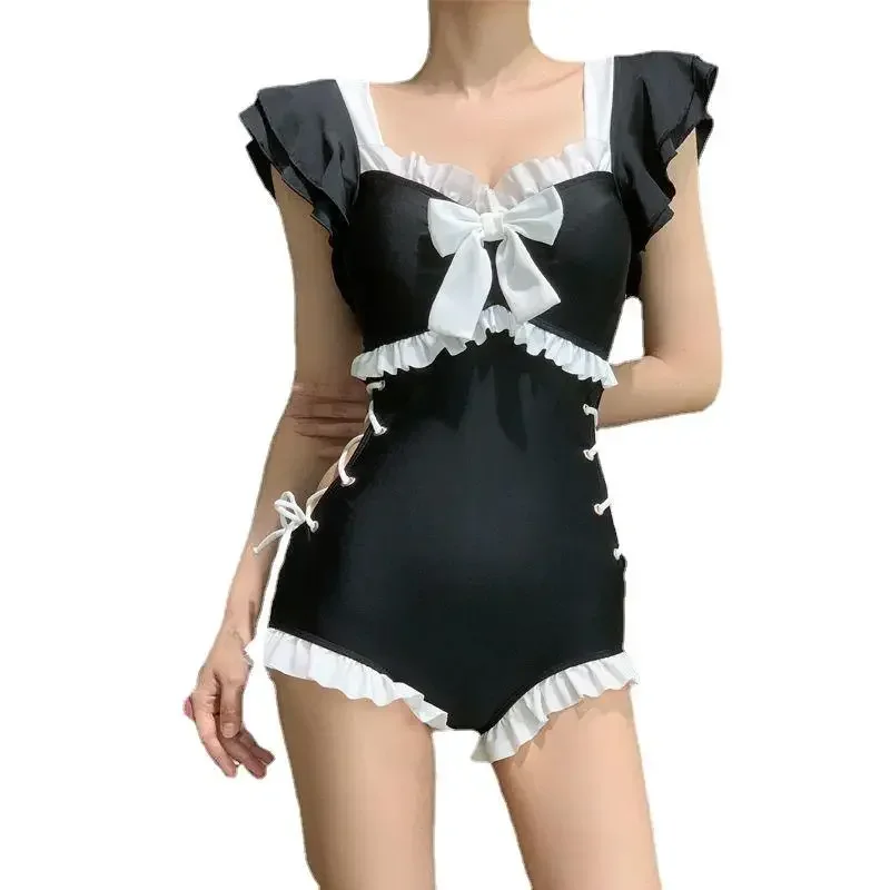 Kawaii купальник женский бикини цельный монокини сексуальный пуш-ап новый