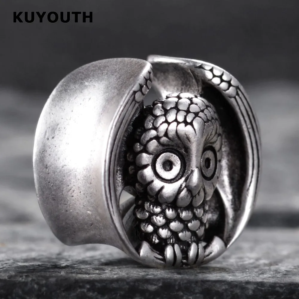 

KUYOUTH Fashion Copper Owl Ear Tunnels Plugs Earring Gauges Body Jewelry Piercing Expanders Stretchers 8mm-25mm 2PCS