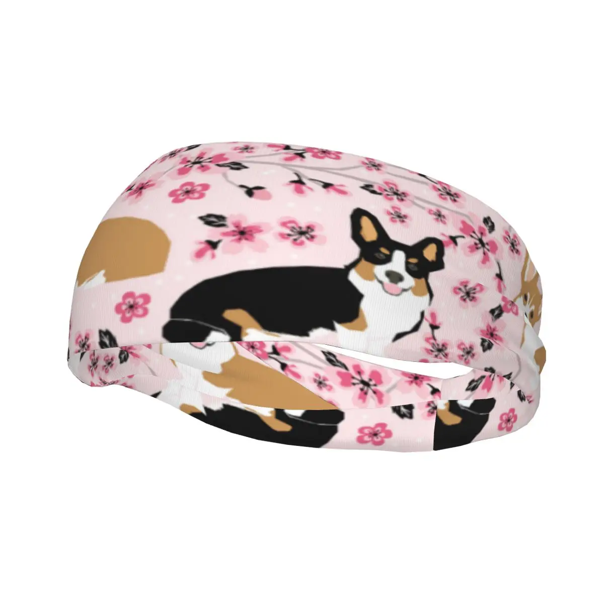 

Спортивная повязка на голову с цветком вишни, для фитнеса и йоги