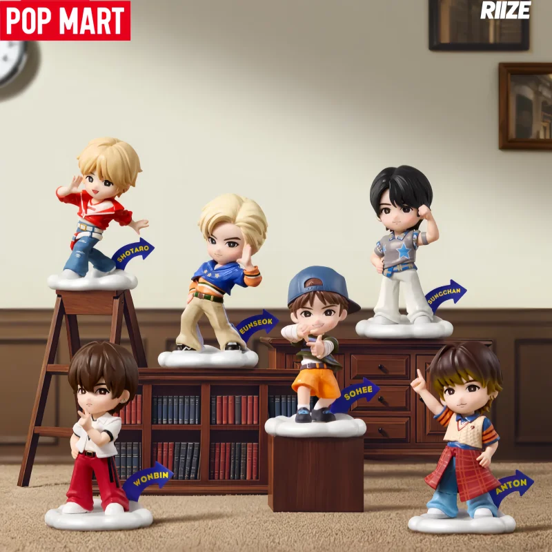 Фото Новая серия Pop Mart RIIZE Memorable Picks: коллекционные фигурки в слепых коробках, украшение для рабочего стола, декор для дома, подарок для фанатов. №1