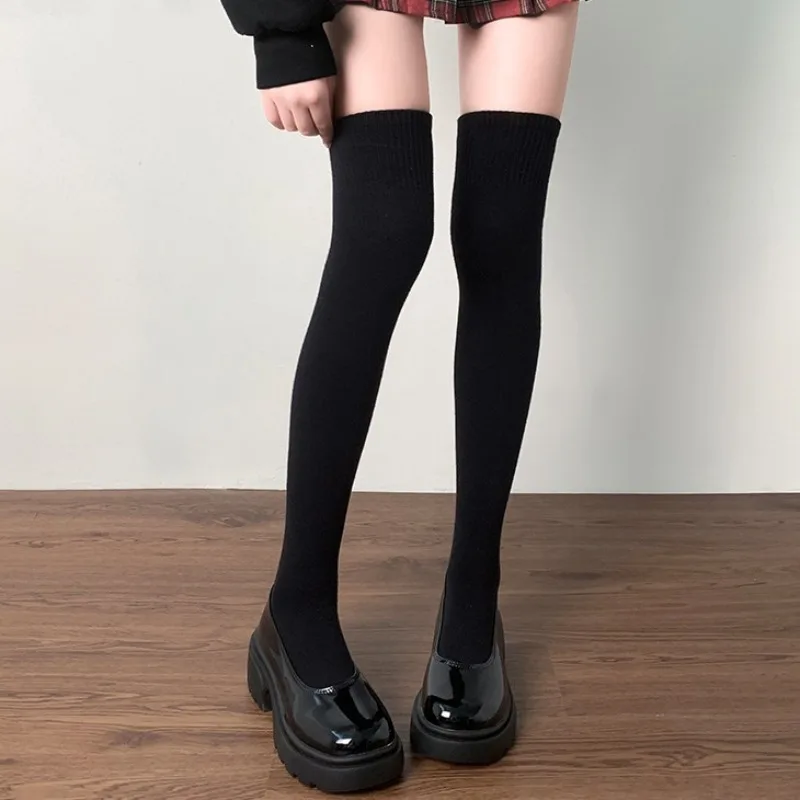 

Women Over The Knee High Boots Fashion Slip on Long Booties Ladies Elegant Low Heel Shoes Winter Women's Footwear