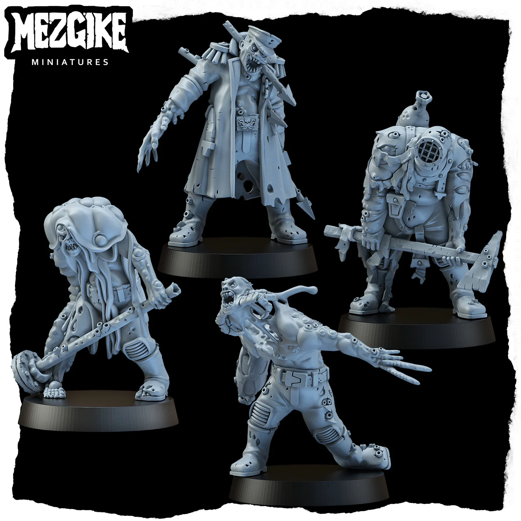 Фото Rigwalkers, horde B, Миниатюра чумного монстра, Infested Proxy Figure, Pustulent Fighter, 3D-печатная модель, настольный Wargame TRPG №2