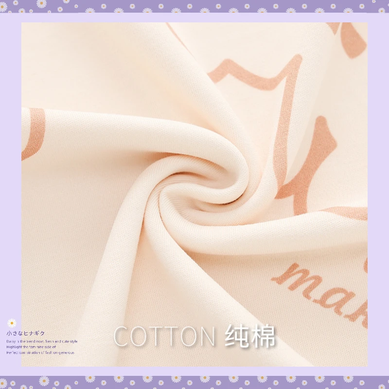 Summer Pajamas Thin Cotton Cool Short-sleeved with Round Neck Three Pieces Women's Homewear Suit Simple and Casual Sleepwear