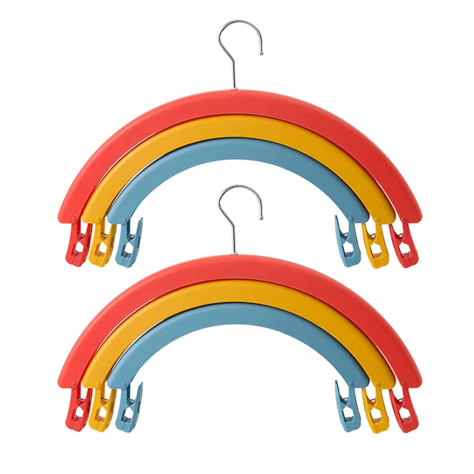 

Rainbow Shape Three-Layer Multifunctional Rotating Clothes Hanger Anti Wide Application MulHousehold Clothes Hanger Anti Slip