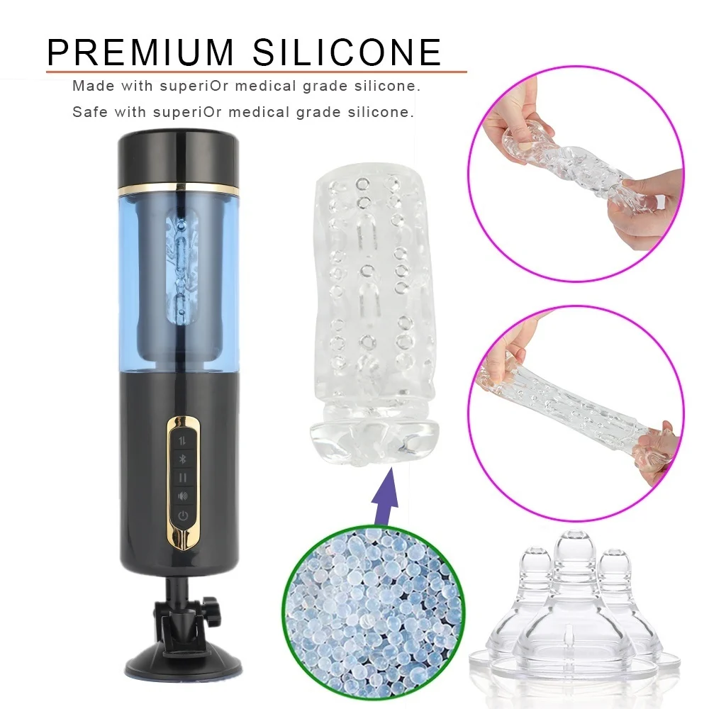 Мощная Мужская чашка для мастурбации автоматическая телескопическая оральная