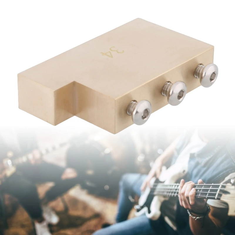 Полностью латунный блок тремоло для электрогитары 34 мм расстояние между