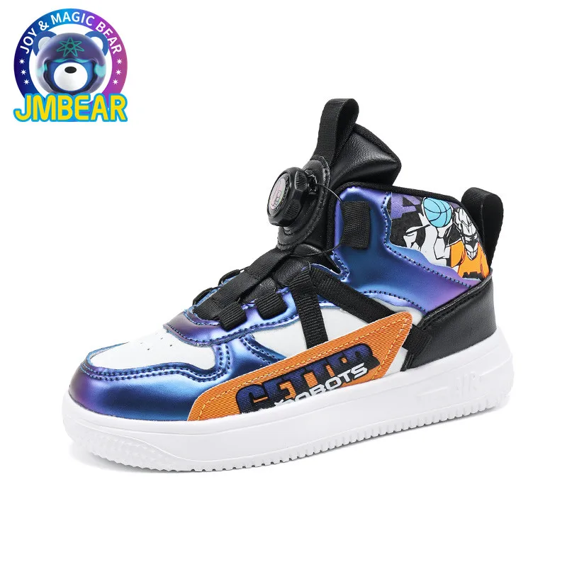 

JM sneakers kids basketball shoes medium and large children's shoes boys sport running breatherable kids shoes Large size