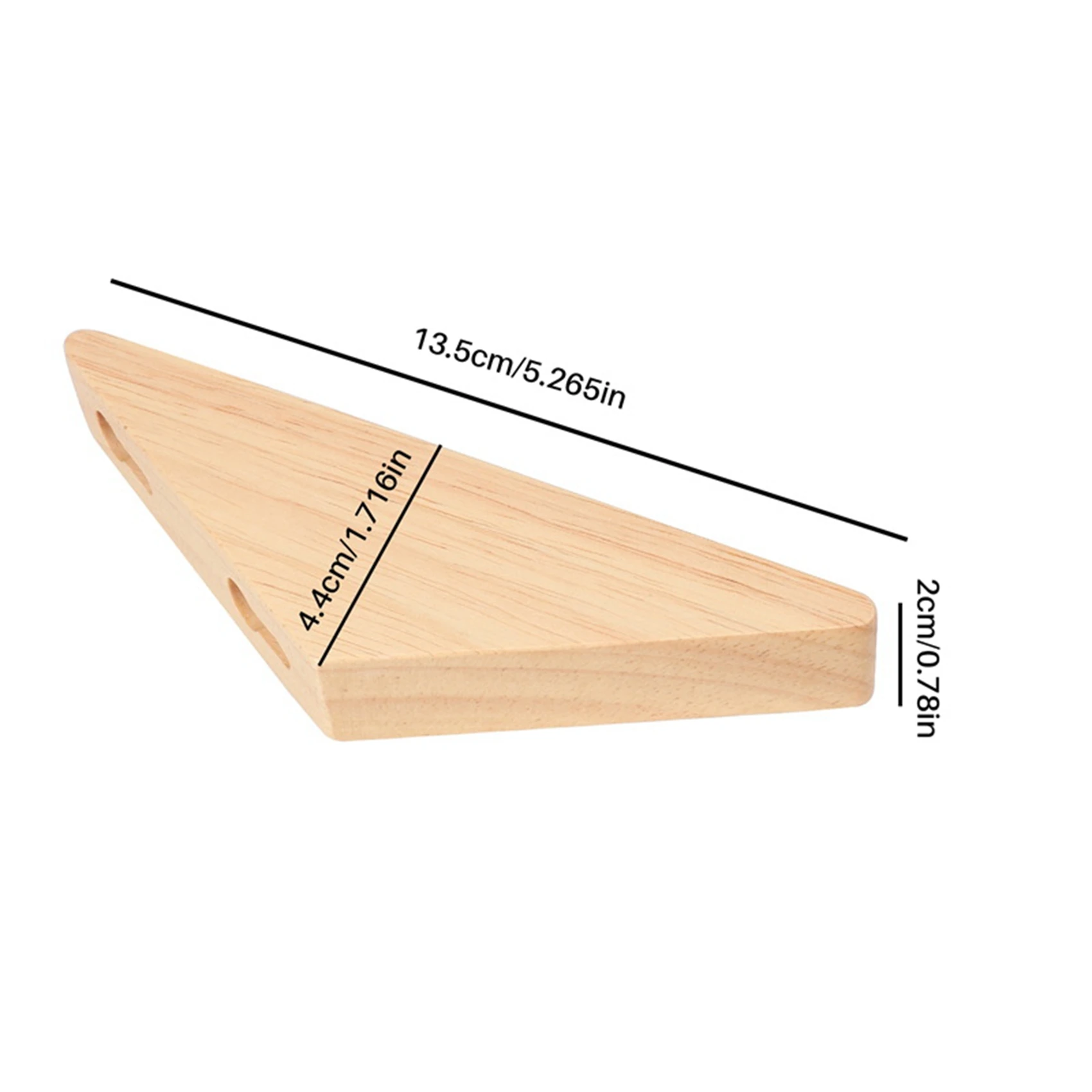 

8Pcs Natural Wood Clothes Hanger Wall Mounted Coat Hook Bathroom Rack