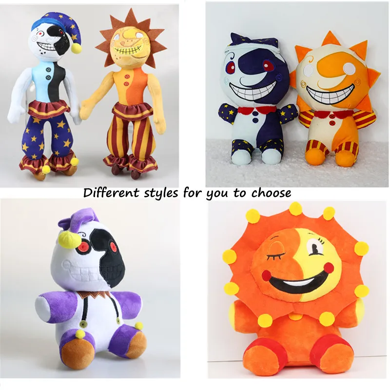 

30cm New Fnaf Sundrop Games Plush Toys Security Breach Sunrise Sundrop and Moondrop BOSS Goat Plushs Toy Dolls for Child Gifts