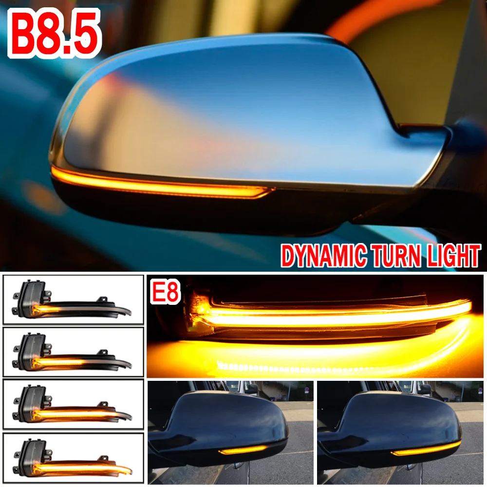 

For Audi A4 A5 B8.5 RS5 B8 A3 8P Dynamic Turn Signal LED Blinker RS4 Sline S5 Sequential Side Mirror Light 2013 2016