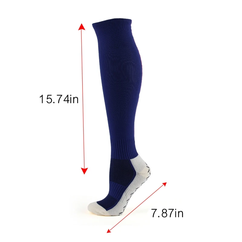 Men Women 3 Pair Sports Socks Non-Slip Breathable Men Summer Running Cotton Rubber Socks Long Football Socks High Quality