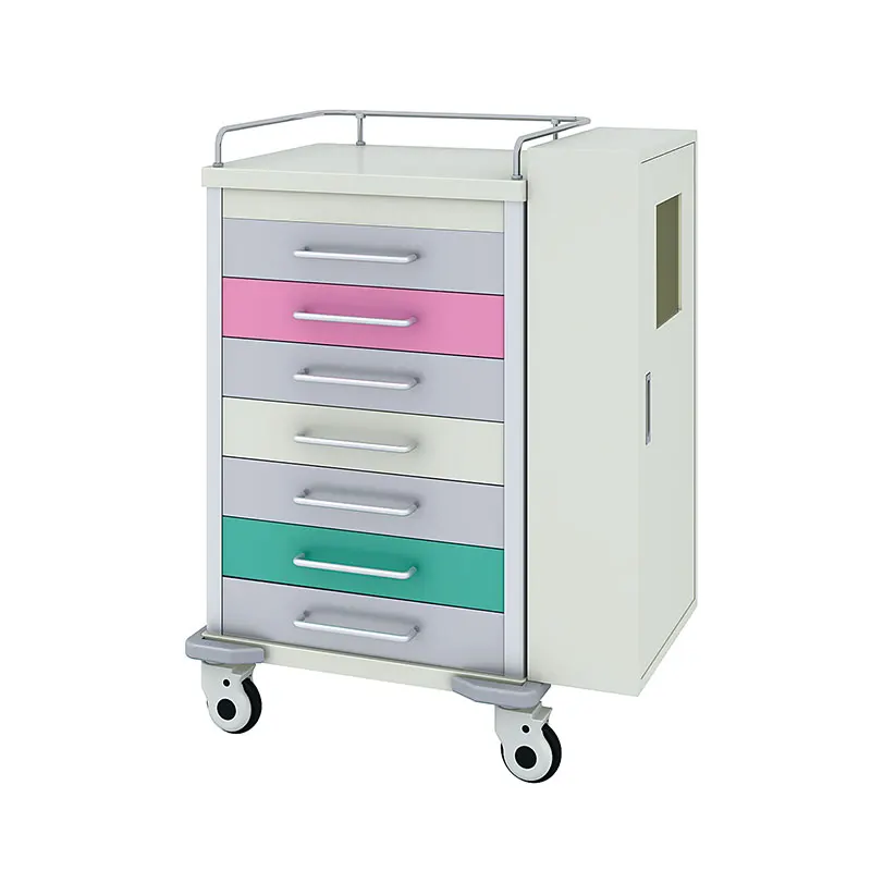 Лидер продаж медицинская тележка для медсестер Hochey регулируемая по высоте