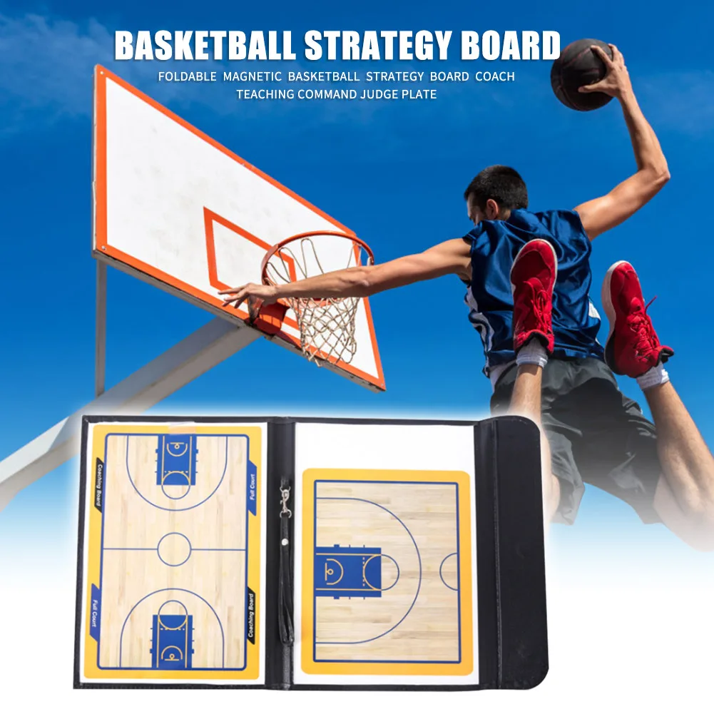 

Training Tactical Erasable Teaching Board Magnetic Basketball Strategy Board Sport Coach Teaching Plate Training Equipment