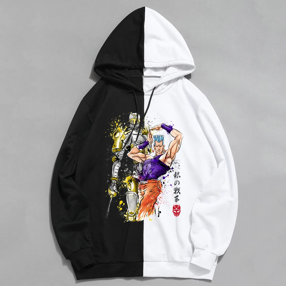 

New JoJo Bizarre Adventure Hoodie Men/women Japanese Anime Funny Sweatshirt Unisex Harajuku Cartoon Clothes Male Hooded Vintage