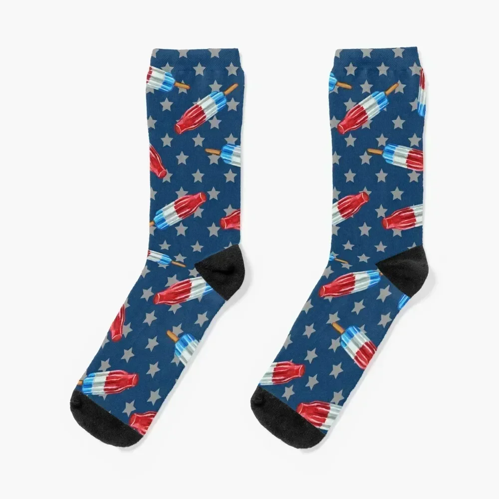 Rocket Pop Stars and Stripes Pattern от Robert Phelps Носки для спортзала Essential Женские носки Мужские