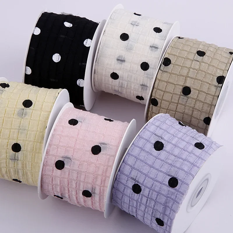 Клетчатая кружевная лента в горошек сделай сам бант аксессуары для волос одежда