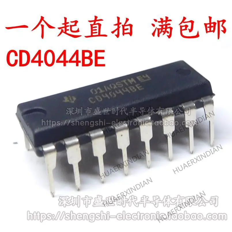 

10 шт. новый оригинальный CD4044BE DIP16 R/S