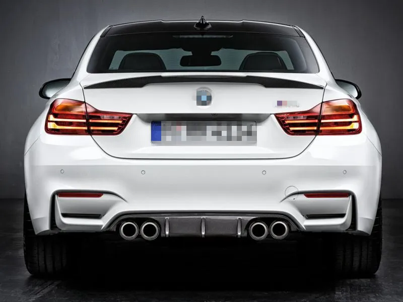 

Fit For 2014-2019 Carbon Fiber 4-Series F32 428i 420i 435i Coupe M4 Style P Rear Wing Trunk Spoiler