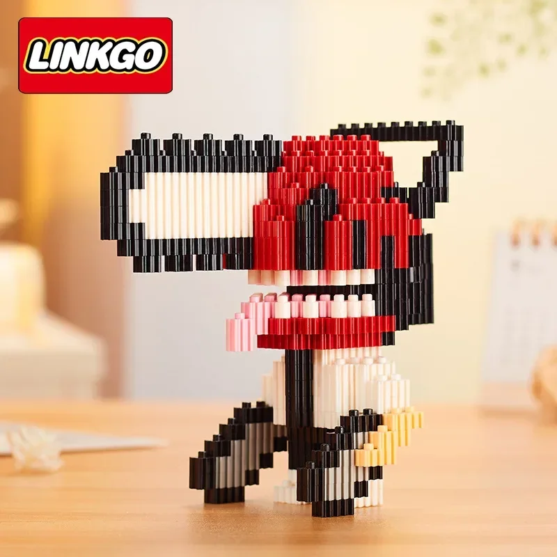 Linkgo бензопила человек микро строительные блоки Pochita Denji DIY собранное соединение