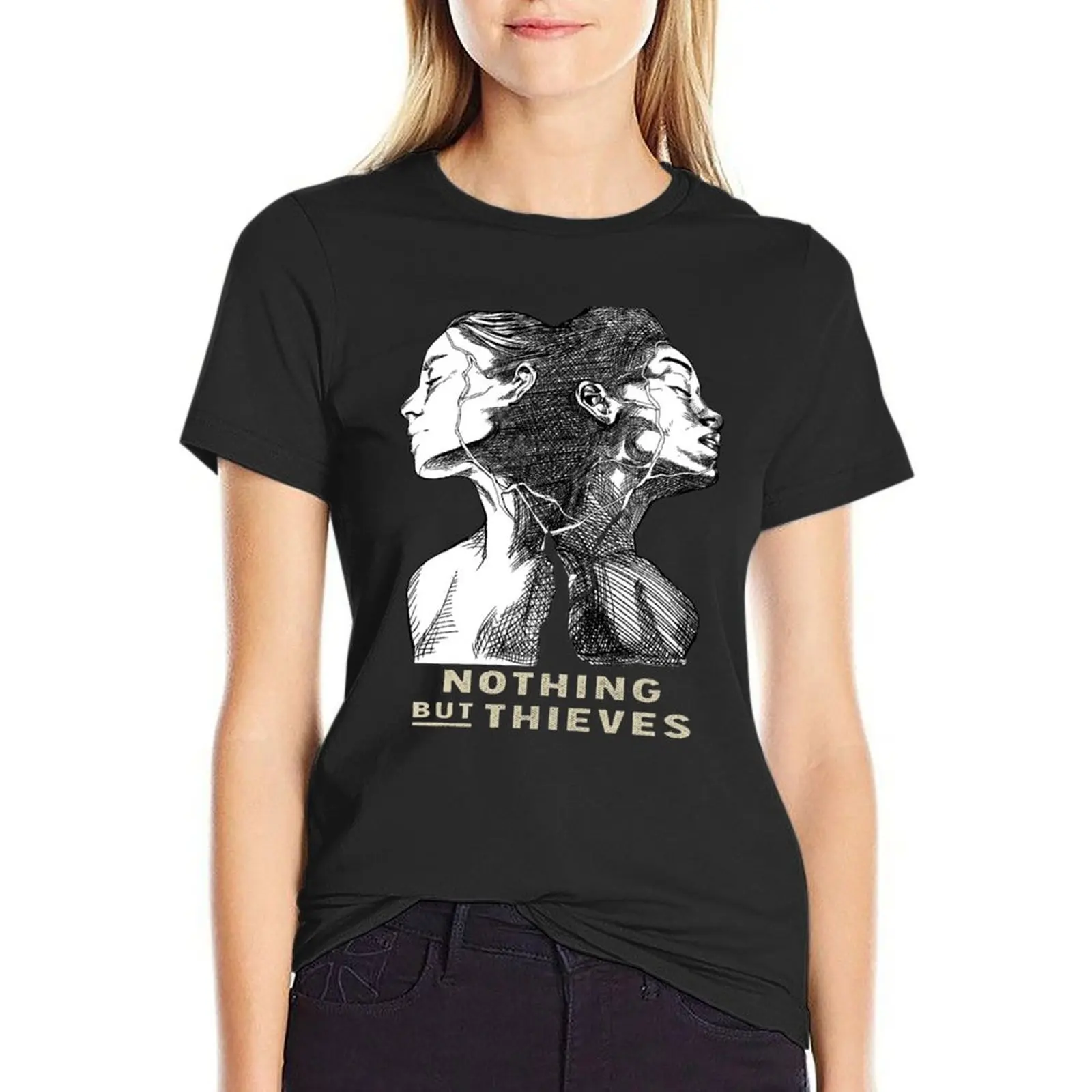 Женская хлопковая Футболка с принтом в виде животных