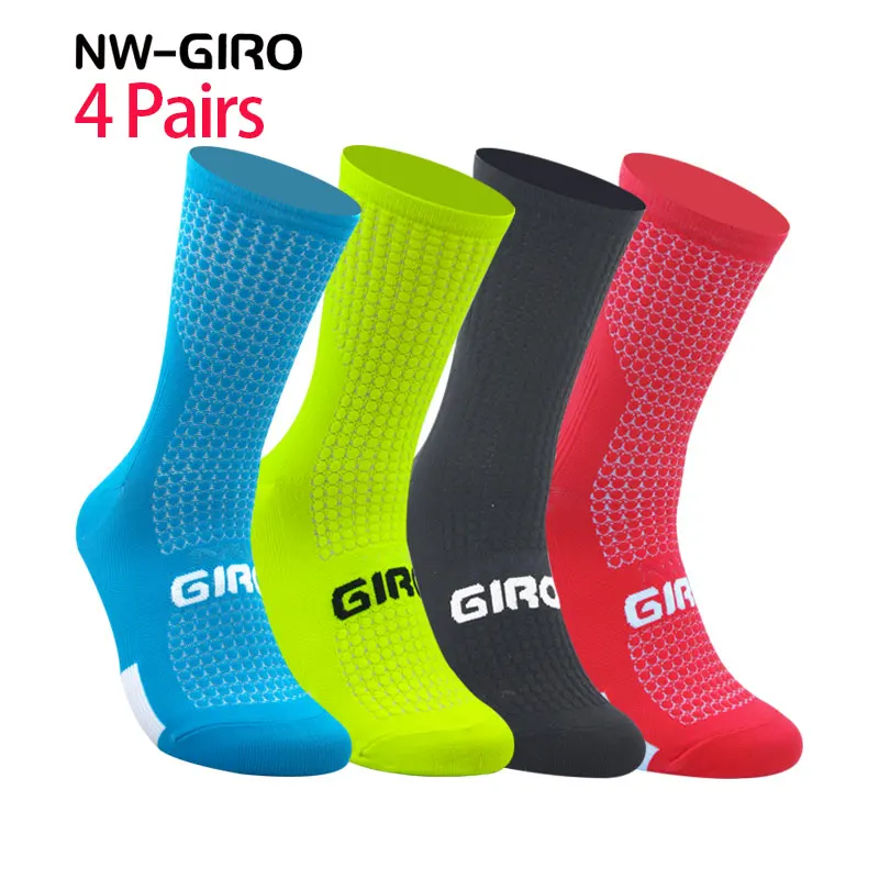2022 Новые велосипедные носки NW-GIRO 4 пары Компрессионные для медсестер дорожный