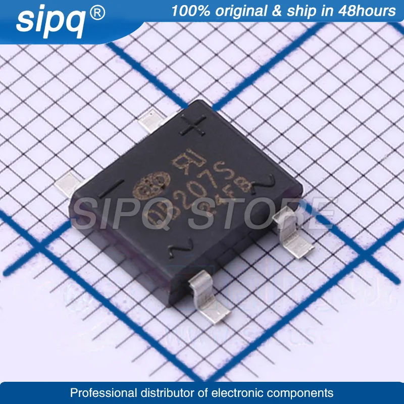 

100PCS/LOT DB207S 60A 1.1V 2A 1KV DBS BRIDGE RECTIFIERS NEW Original