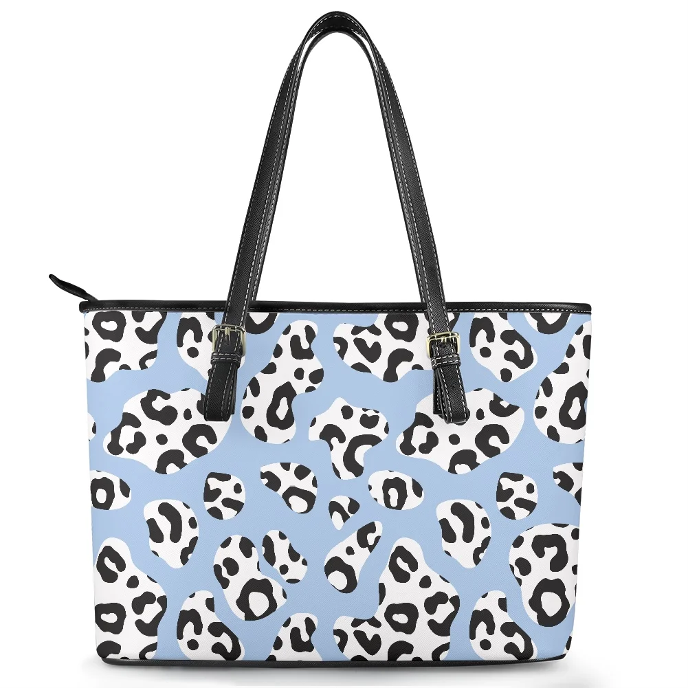 

Высококачественная сумка, синие сумки для женщин, роскошные кожаные сумки-тоуты с рисунком крупного рогатого скота, сумка-тоут с логотипом ...