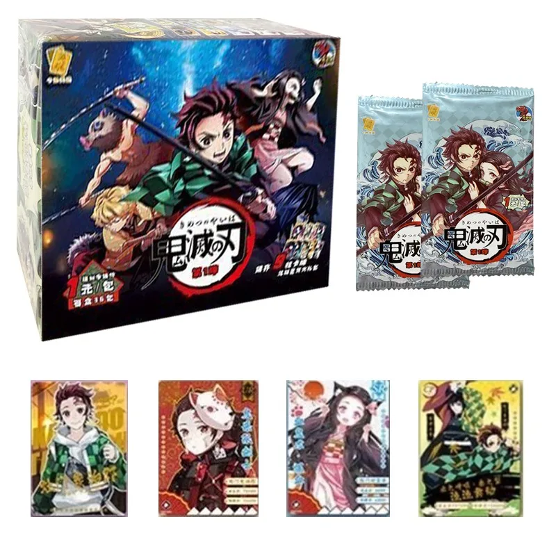 

Demon Slayer Card TCG Game Cards Kimetsu No Yaiba Table Playing Toys For Family Children Christmas Gift