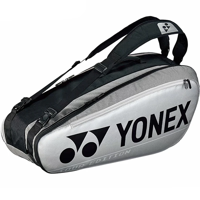 Original YONEX Ergonomic Design Tennis Backpack PU Large Racquet Bag Max 12pcs Rackets Badminton Bag for Training Equipment