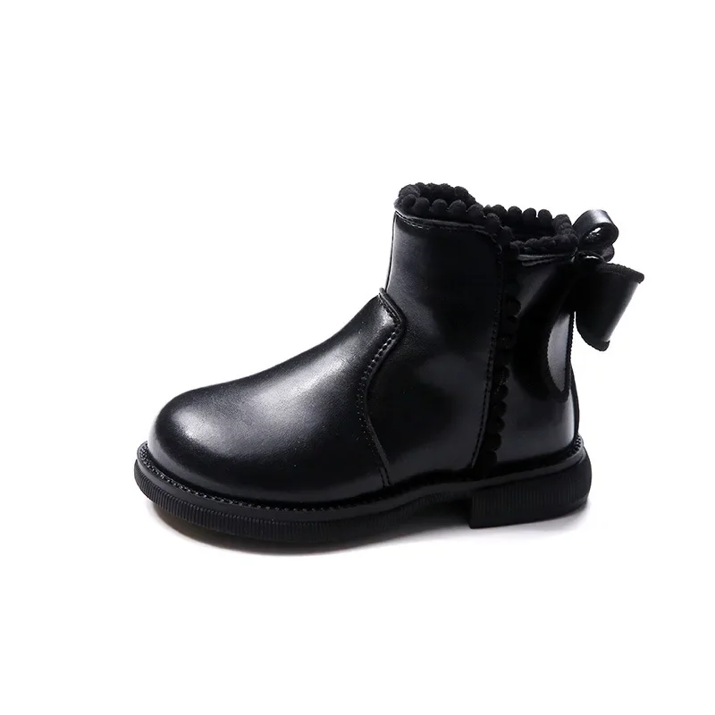 Zapatos Niña плюшевые детские ботинки осенне-зимние новые хлопковые модные короткие