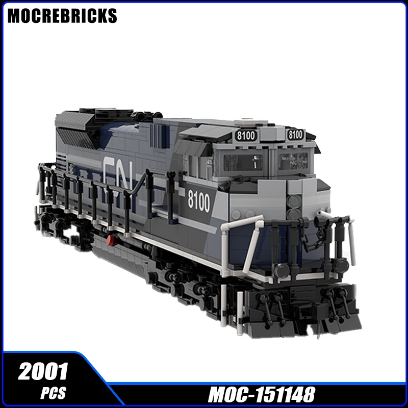 

Серия городского транспорта CN 8100 SD70ACE высокоскоростной поезд MOC строительные блоки DIY модели кирпичей дисплей креативные игрушки подарки