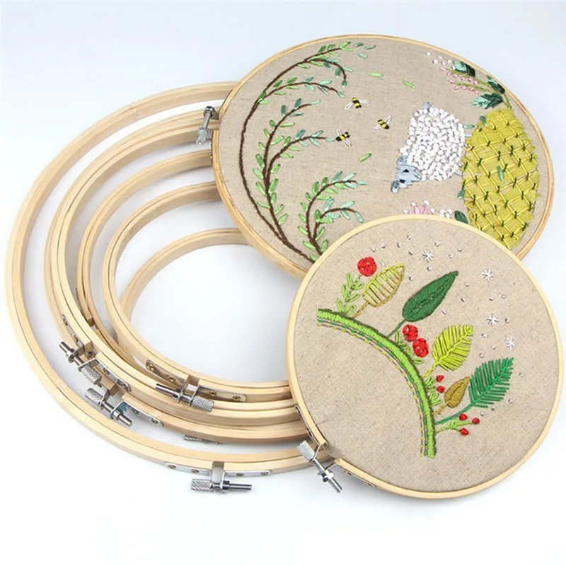 

10-26CM DIY Cross Stitch Hoop Bamboo Frame Embroidery Circle Needle Craft Machine Round Loop Hand Household Sewing Tools 8 Sizes