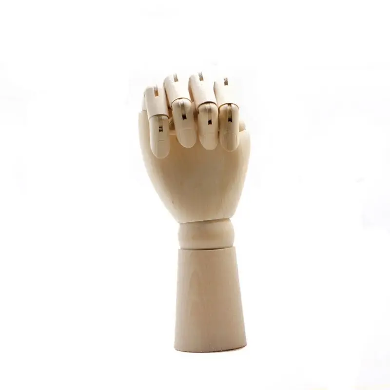 

Right Hand Wooden Model Sketching Drawing Jointed Movable Fingers Mannequin