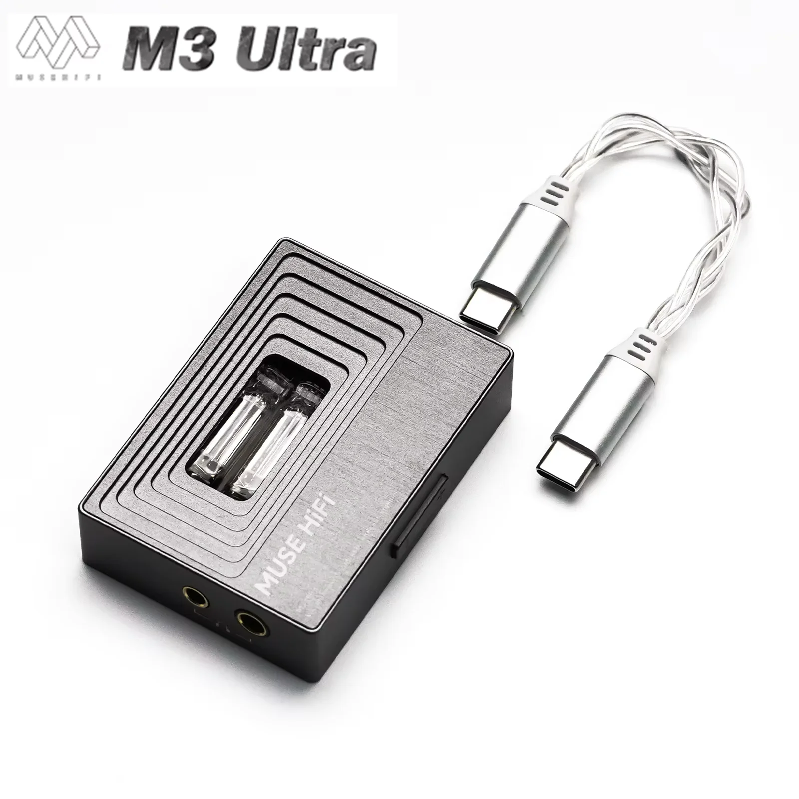 Фото MUSEHiFi M3 Ultra JAN6418 Портативный USB-C ЦАП и усилитель на вакуумных лампах с декодированием Type-C для наушников №1