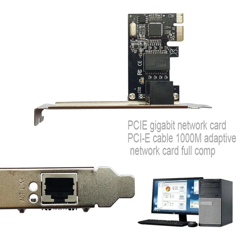 Сетевая карта PCI-E 1000 Мбит/с Gigabit Ethernet PCI Express 10/100/1000 М RJ45