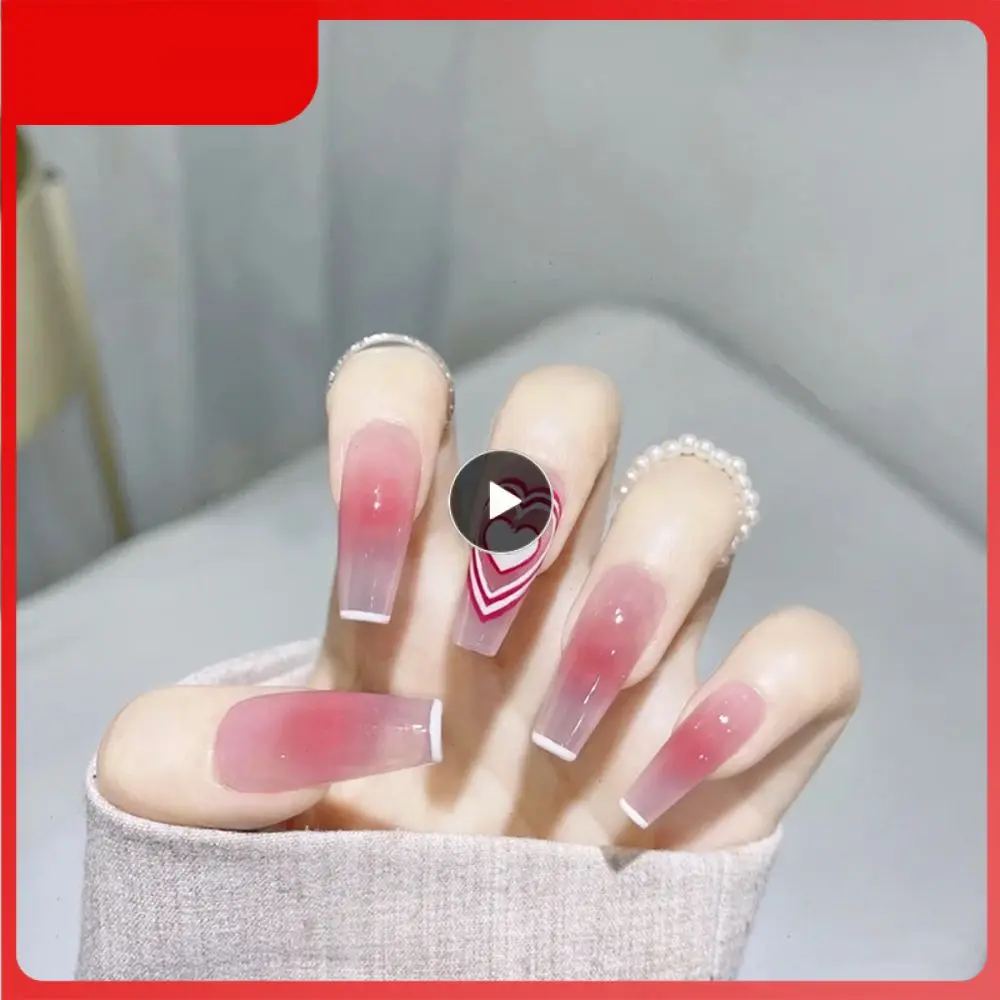 

Cute Fake Nail Patches Ombre Nails Manicure False Nails Nail Tools Press On Nails /box Detachable Nail Art With Design Sweet