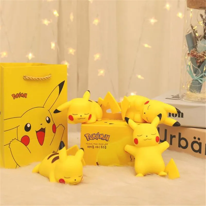 

Pokemon Pikachu Night Light Glowing Toy Cute Pikachu Pocket Monster Bedside Lamp Bedroom Living Room Ornament Birthday Present