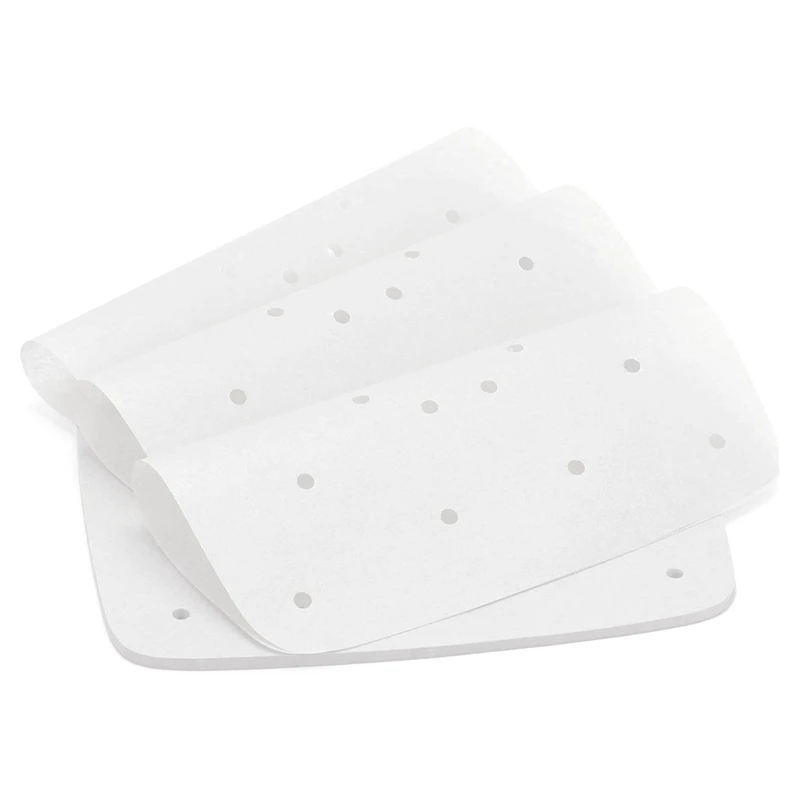 

Бумага для фритюрницы, пергамент, 100 шт., 8,5 дюймов, неотбеленная квадратная перфорированная бумага для фритюрниц/выпечки/готовки