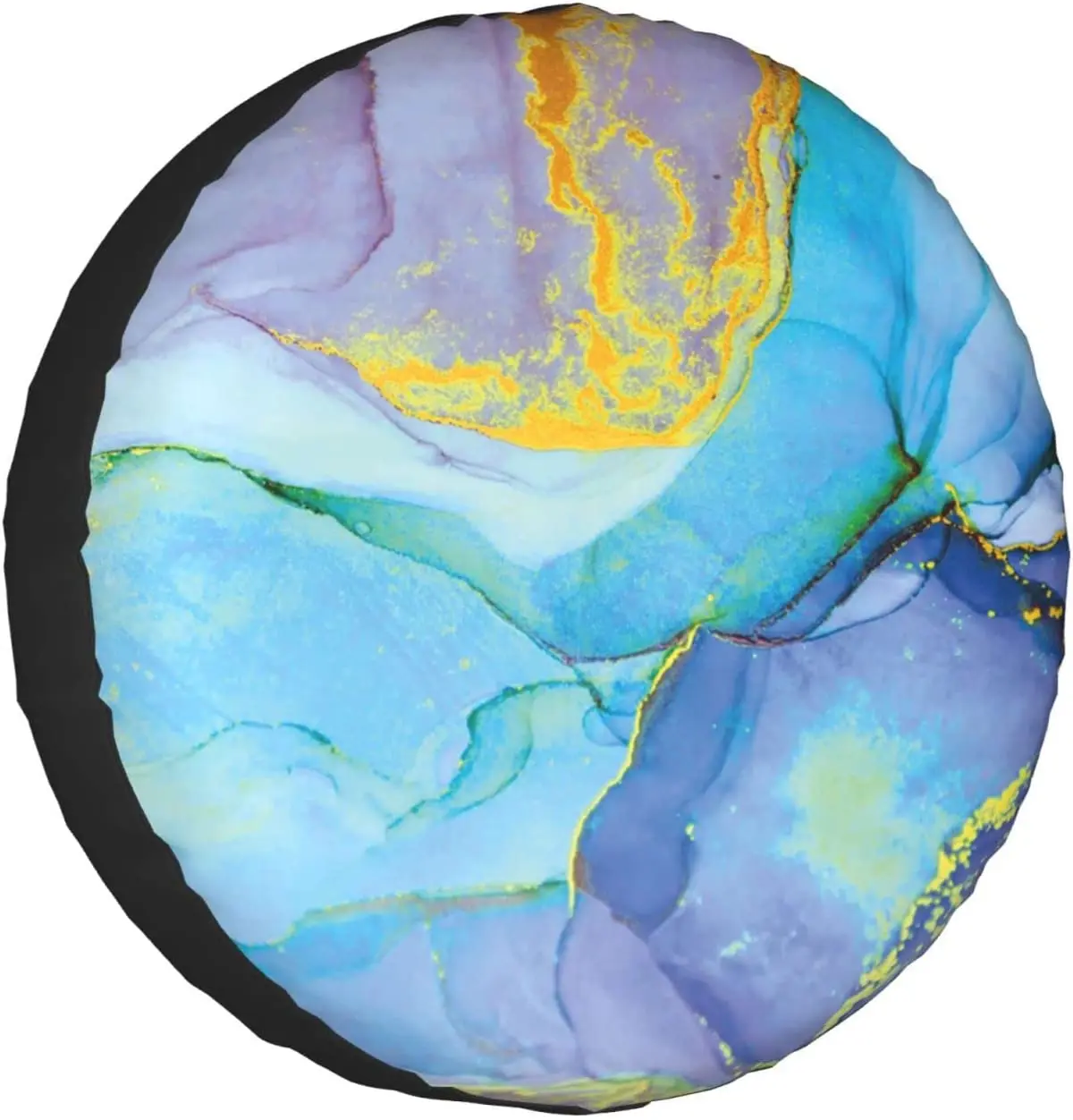 

Spare Tire Cover Universal Portable Tires Cover Marble Texture Car Tire Cover Wheel Protector Weatherproof and Dust-Proo