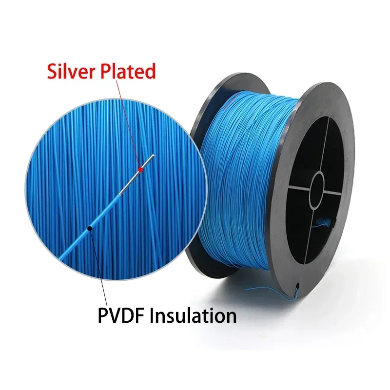 PTFE посеребренный медный провод 38/36/34/30/28/26/24AWG